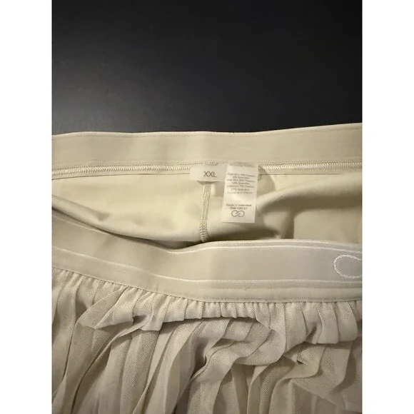 CALIA Women’s Court Skort XXL Khaki Sand Pleated Tennis Golf Athletic NWT - Picture 2 of 7